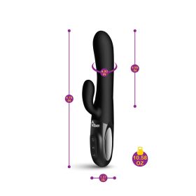 Hypnotic  Black  Thrusting Rabbit with Swinging Clitoral Stimulator