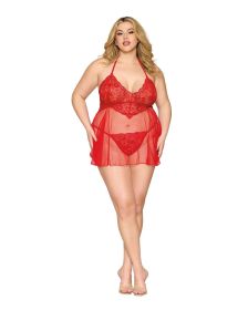 Babydoll and G String Dmnd  One Size Queen