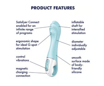 Satisfyer Air Pump Vibrator 5 Plus Inflatable G Spot Vibrator