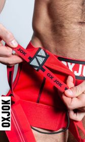 Slingjock Upthrust Slider Strap Jock Red Hot Small