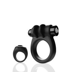 Screaming O Remote Controlled Switch Vibrating Ring (Option: Black)