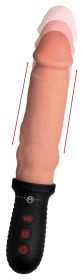 8x Auto Pounder Vibrating and Thrusting Dildo With Handle (Option: Flesh)
