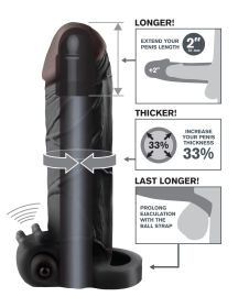 Fantasy X Tensions Vibrating Real Feel 2 (Option: Inch Extension, Color/Size: Black)