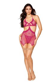 Garter Slip and G String  One Size (Option: Beet)