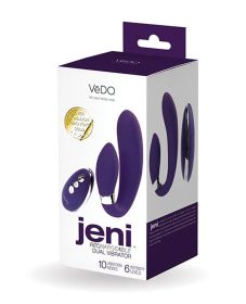 Jeni C (Option: Shaped Dual Motor Vibe With Remote, Color/Size: Purple)