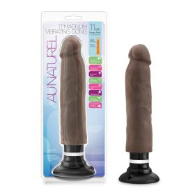 Au Naturel  11 Inch Sensa Feel Magnum Vibrating Dong (Option: Chocolate)