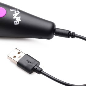Bang  10x Vibrating Mini Silicone Wand (Option: Purple)