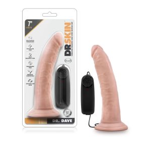 Dr. Skin  Dr. Dave  7 Inch Vibrating Cock With Suction Cup (Option: Vanilla Ea)
